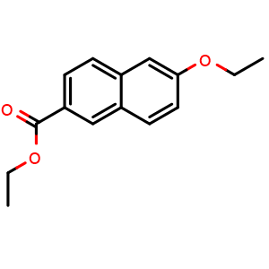 Chemical structure of Ethyl 6-ethoxy-2-naphthoate , CAS 88285-48-7, AChemBlock Y237245