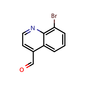 Chemical structure of 8-Bromoquinoline-4-carbaldehyde , CAS 898391-87-2, AChemBlock Y237248