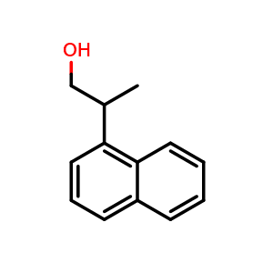 Chemical structure of 2-(1-Naphthyl)propan-1-ol , CAS 101349-60-4, AChemBlock Y237276