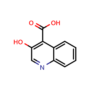 Chemical structure of 3-Hydroxyquinoline-4-carboxylic acid , CAS 118-13-8, AChemBlock Y237297