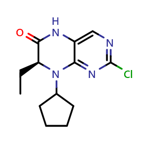 (7S)-2-Chloro-8-cyclopentyl-7-ethyl-5,7-dihydropteridin-6-one