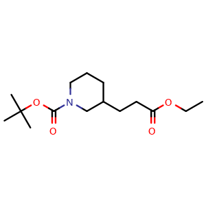tert-Butyl 3-(3-ethoxy-3-oxo-propyl)piperidine-1-carboxylate