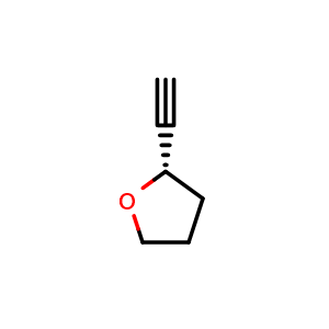 Chemical structure of (2S)-2-ethynyloxolane , CAS 1398833-76-5, AChemBlock Y237338