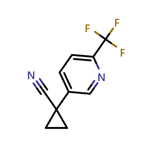 1-[6-(Trifluoromethyl)-3-pyridyl]cyclopropanecarbonitrile