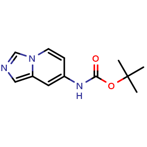 Chemical structure of tert-Butyl N-{imidazo[1,5-a]pyridin-7-yl}carbamate , CAS 1934392-42-3, AChemBlock Y237393