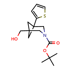 tert-Butyl 1-(hydroxymethyl)-5-(2-thienyl)-3-azabicyclo[3.1.1]heptane-3-carboxylate