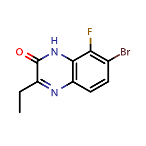 7-Bromo-3-ethyl-8-fluoro-1H-quinoxalin-2-one