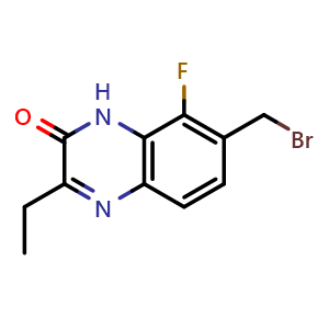 7-(Bromomethyl)-3-ethyl-8-fluoro-1H-quinoxalin-2-one