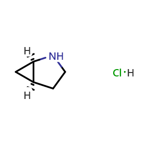 Chemical structure of (1R,5S)-2-Azabicyclo[3.1.0]hexane hydrochloride , CAS 2920218-14-8, AChemBlock Y237507