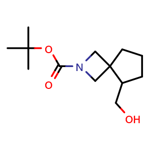 Chemical structure of tert-Butyl 5-(hydroxymethyl)-2-azaspiro[3.4]octane-2-carboxylate , CAS 2940950-77-4, AChemBlock Y237558