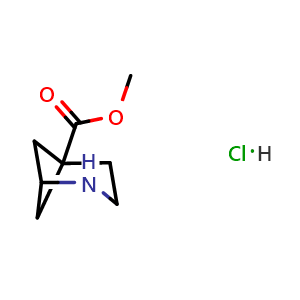 Chemical structure of Methyl 2-azabicyclo[3.1.1]heptane-5-carboxylate hydrochloride , CAS 2940954-12-9, AChemBlock Y237563