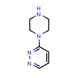 Chemical structure of 3-(piperazin-1-yl)pyridazine , CAS 51047-56-4, AChemBlock Y237608