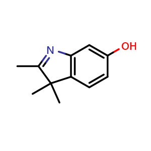 Chemical structure of 2,3,3-Trimethylindol-6-ol , CAS 60068-99-7, AChemBlock Y237613