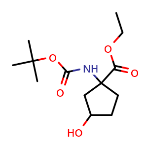 Ethyl 1-(tert-Butoxycarbonylamino)-3-hydroxy-cyclopentanecarboxylate