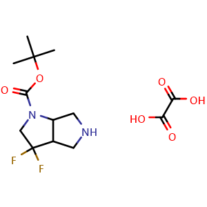 tert-Butyl 3,3-difluoro-2,3a,4,5,6,6a-hexahydropyrrolo[3,4-b]pyrrole-1-carboxylate;oxalic acid