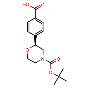(S)-4-(4-(tert-Butoxycarbonyl)morpholin-2-yl)benzoic acid