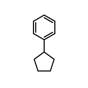 Chemical structure of Cyclopentylbenzene , CAS 700-88-9, AChemBlock Y237751