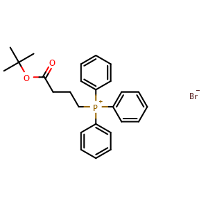 Chemical structure of (4-(tert-Butoxy)-4-oxobutyl)triphenylphosphonium bromide , CAS 731862-95-6, AChemBlock Y237752