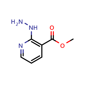 Chemical structure of Methyl 2-hydrazinylnicotinate , CAS 89853-70-3, AChemBlock Y237756