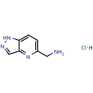 Chemical structure of (1H-Pyrazolo[4,3-b]pyridin-5-yl)methanamine hydrochloride , CAS 3029270-05-8, AChemBlock Y237764