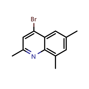 Chemical structure of 4-Bromo-2,6,8-trimethylquinoline , CAS 1070879-60-5, AChemBlock Y237828