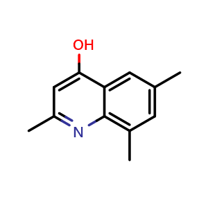Chemical structure of 2,6,8-Trimethyl-quinolin-4-ol , CAS 15644-93-6, AChemBlock Y237840