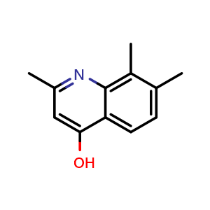 Chemical structure of 4-Hydroxy-2,7,8-trimethylquinoline , CAS 449199-19-3, AChemBlock Y237852
