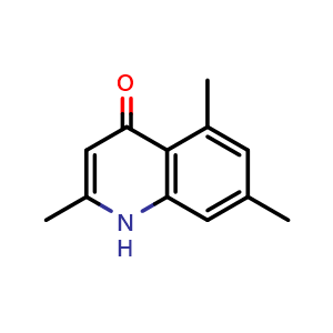 Chemical structure of 2,5,7-Trimethyl-1H-quinolin-4-one , CAS 65674-07-9, AChemBlock Y237860