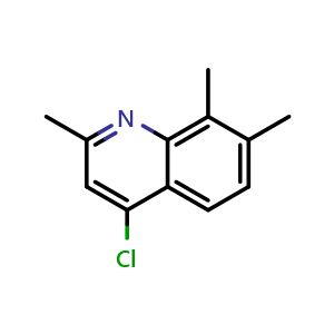 Chemical structure of 4-Chloro-2,7,8-trimethylquinoline , CAS 78509-29-2, AChemBlock Y237862