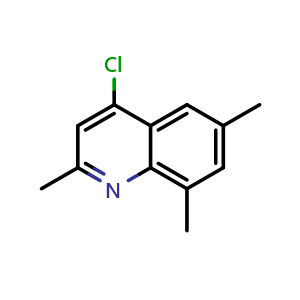 Chemical structure of 4-Chloro-2,6,8-trimethylquinoline , CAS 87602-66-2, AChemBlock Y237866