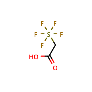Chemical structure of 2-(pentafluoro-l6-sulfaneyl)acetic acid , CAS 2972490-04-1, AChemBlock Y237873