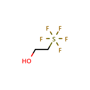 Chemical structure of 2-(pentafluoro-l6-sulfaneyl)ethan-1-ol , CAS 87224-26-8, AChemBlock Y237874