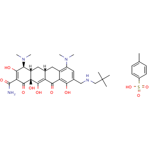 Chemical structure of Omadacycline Tosylate , CAS 1075240-43-5, AChemBlock Y237915