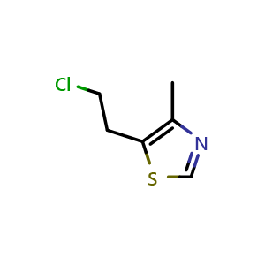 Chemical structure of Clomethiazole , CAS 533-45-9, AChemBlock Z237932