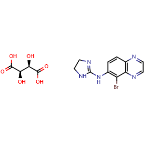 Chemical structure of Brimonidine Tartrate , CAS 70359-46-5, AChemBlock Z237934