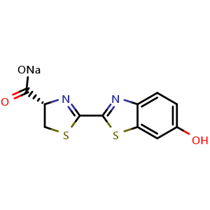 Chemical structure of D-Luciferin sodium salt , CAS 103404-75-7, AChemBlock Z237939