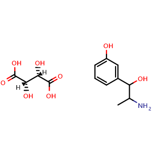 Chemical structure of Metaraminol tartrate , CAS 33402-03-8, AChemBlock Z237942
