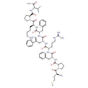 Chemical structure of Nonapeptide-1 , CAS 158563-45-2, AChemBlock Z237945