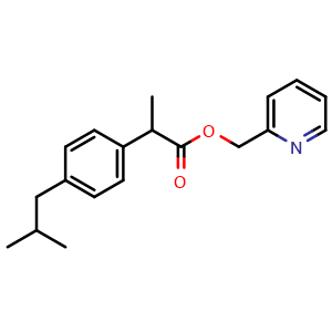 Chemical structure of Ibuprofen Piconol , CAS 64622-45-3, AChemBlock Z237961