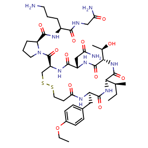 Chemical structure of Atosiban , CAS 90779-69-4, AChemBlock Z237990