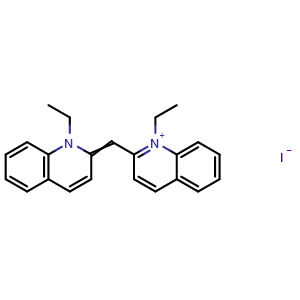Chemical structure of 1,1'-Diethyl-2,2'-cyanine Iodide , CAS 977-96-8, AChemBlock Z237994