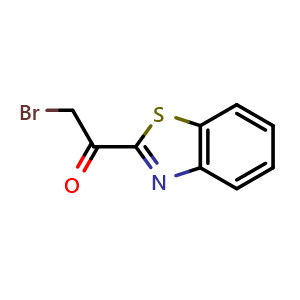 Chemical structure of 1-(1,3-Benzothiazol-2-yl)-2-bromo-1-ethanone , CAS 54223-20-0, AChemBlock Z237996