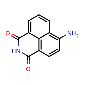 Chemical structure of 4-Aminonaphthalimide , CAS 1742-95-6, AChemBlock Z238000