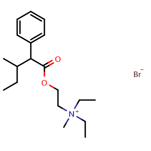 Chemical structure of Valethamate bromide , CAS 90-22-2, AChemBlock Z238008