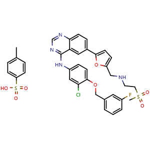 Chemical structure of Lapatinib ditosylate , CAS 388082-78-8, AChemBlock Z238014