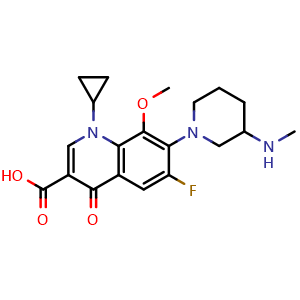 Chemical structure of Balofloxacin , CAS 127294-70-6, AChemBlock Z238025