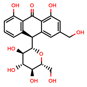 Chemical structure of Aloin B (Isobarbaloin) , CAS 28371-16-6, AChemBlock Z238034