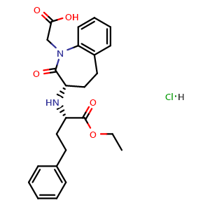Chemical structure of Benazepril hydrochloride , CAS 86541-74-4, AChemBlock Z238035