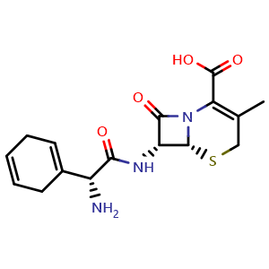 Chemical structure of Cephradine , CAS 38821-53-3, AChemBlock Z238037