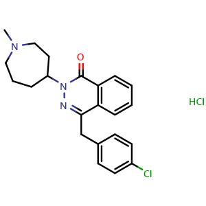 Chemical structure of Azelastine hydrochloride , CAS 79307-93-0, AChemBlock Z238039